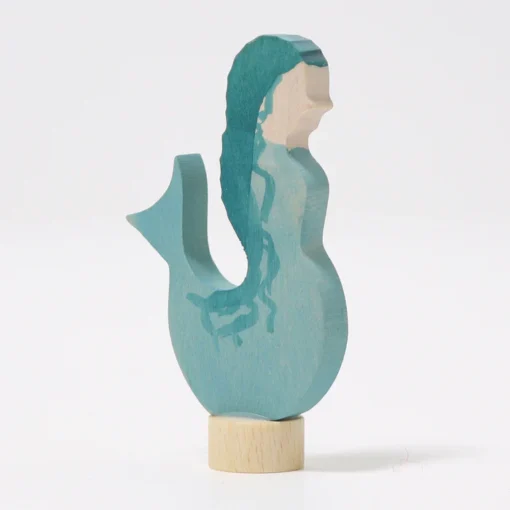 Grimm's Geburtstagsring Steckfigur | Meerjungfrau Aquamarin