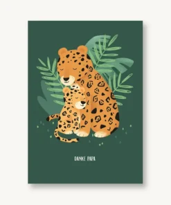 VIERUNDFÜNFZIG Postkarte | Danke Papa Jaguar