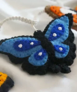 Alternative view of Gamcha Baby Kinderwagenkette aus Filz | Schmetterlinge