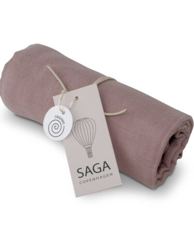 Saga Copenhagen Bio Musselin Nuschi VIDAR 70x70cm | Mauve