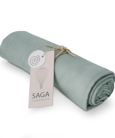 Saga Copenhagen Bio Musselin Nuschi VIDAR 70x70cm | dusty green