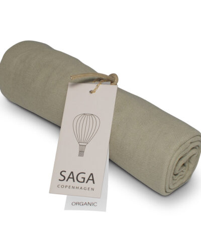 Saga Copenhagen Bio Musselin Nuschi VIDAR 70x70cm | Green Tea