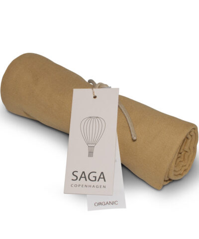 Saga Copenhagen Bio Musselin Nuschi VIDAR 70x70cm | Honey