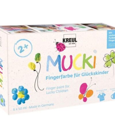 Kreul Mucki Fingerfarben | Glückskinder (6x50ml)