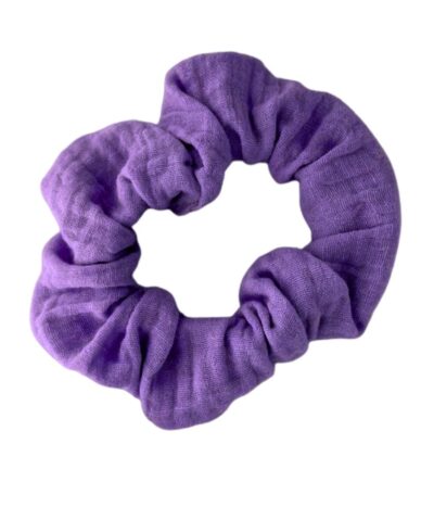 Musselin Scrunchie Erwachsene | violett