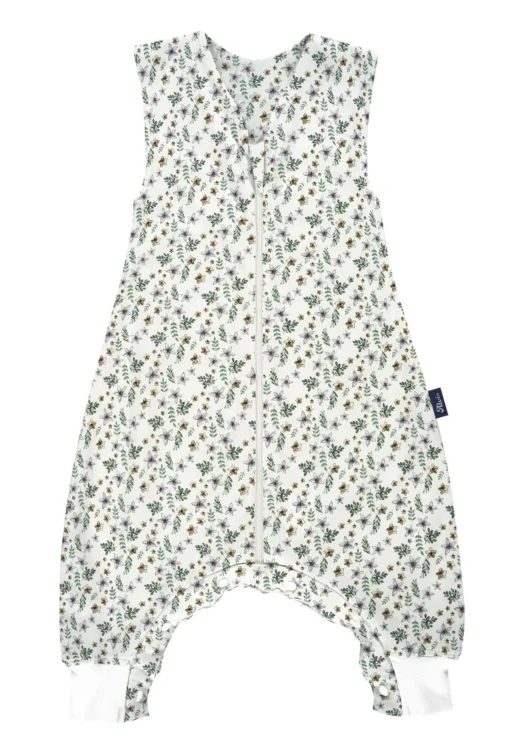 Alvi® Bio Baumwoll ganzjahres Schlafsack mit Beinen (Jersey) | Petit Fleurs