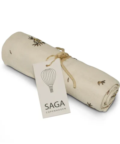 Saga Copenhagen Bio Musselin Nuschi VIDAR 70x70cm | Sanddorn