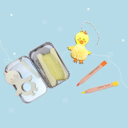 Cotton Twist Kreativ Bastelset Dose | Pompon-Huhn