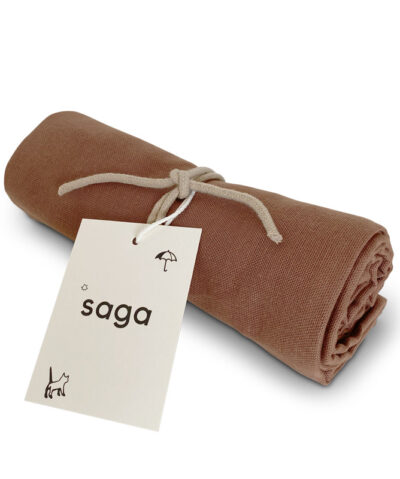 Saga Copenhagen Bio Musselin Nuschi VIDAR 70x70cm | Clove