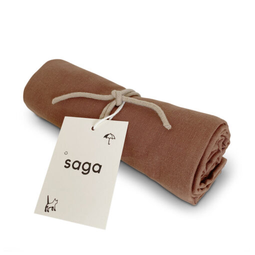 Saga Copenhagen Bio Musselin Nuschi VIDAR 70x70cm | Clove