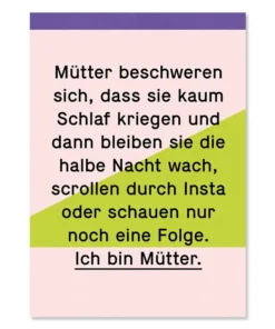 Kleine Prints Postkarte | Mütter