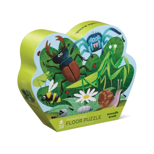 CROCODILE CREEK Puzzle 36 PCS (ab 3 Jahren) | Insekten im Garten
