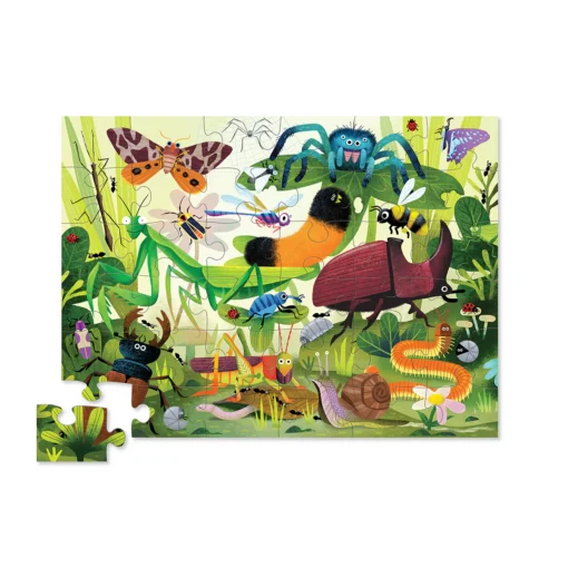 CROCODILE CREEK Puzzle 36 PCS (ab 3 Jahren) | Insekten im Garten