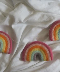 Alternative view of Gamcha Deko Girlande aus Filz | Regenbogen