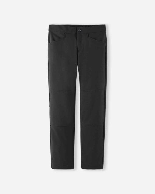 REIMA gefütterte Softshellhose MIGHTY | Schwarz