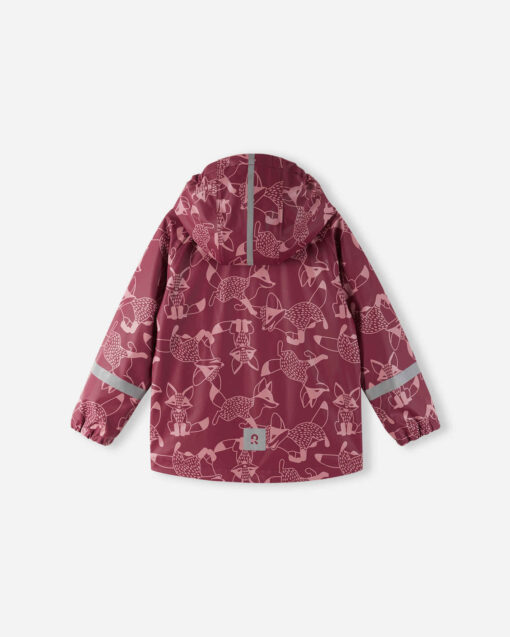 REIMA Fleecegefütterte Kinder Regenjacke Koski | jam red – Bild 8