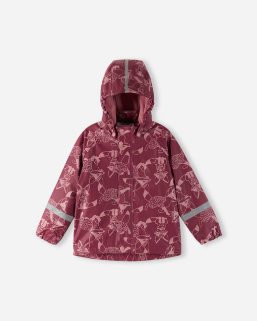 REIMA Fleecegefütterte Kinder Regenjacke Koski | jam red – Bild 7