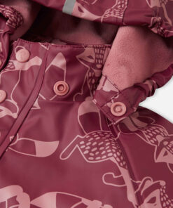 Alternative view of REIMA Fleecegefütterte Kinder Regenjacke Koski | jam red