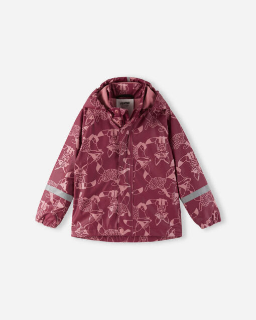 REIMA Fleecegefütterte Kinder Regenjacke Koski | jam red
