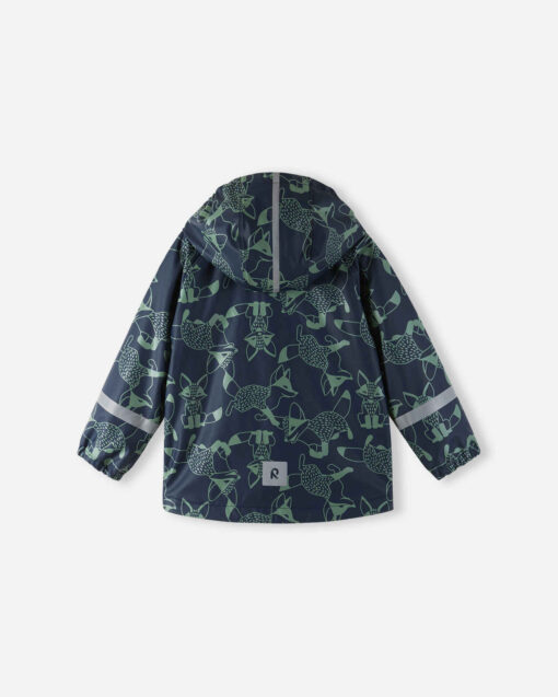 REIMA Fleecegefütterte Kinder Regenjacke Koski | navy – Bild 8