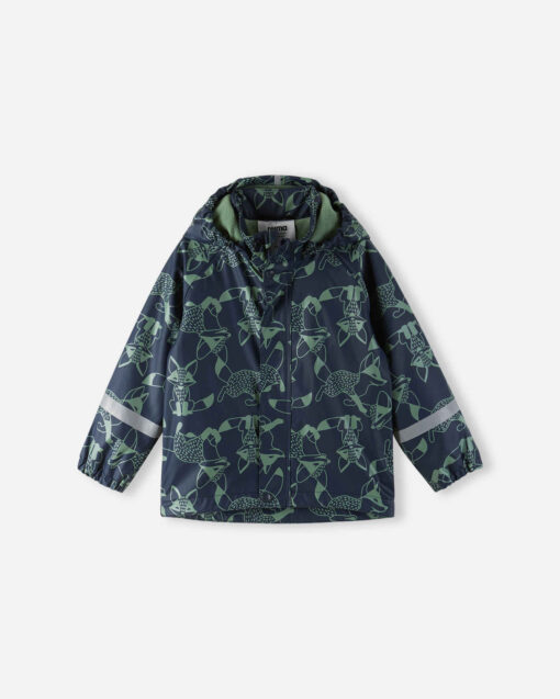 REIMA Fleecegefütterte Kinder Regenjacke Koski | navy