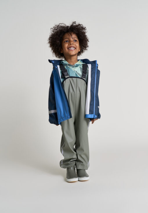 REIMA Kinder Regenhose Lammikko | Greyish green