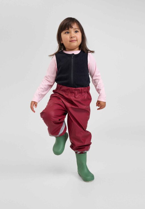 REIMA Fleecegefütterte Kinder Regenhose Loiske | jam red – Bild 2