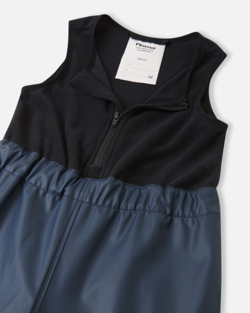 REIMA Fleecegefütterte Kinder Regenhose Loiske | Navy – Bild 6