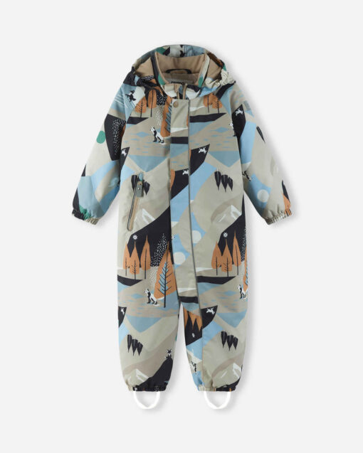 REIMA Wasserdichter Kleinkinder Schneeanzug Puhuri | earthy beige