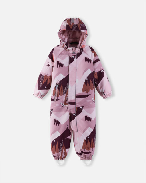 REIMA Wasserdichter Kleinkinder Schneeanzug Puhuri  | grey pink – Bild 11