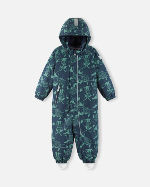 REIMA Wasserdichter Kleinkinder Schneeanzug Puhuri  | navy – Bild 8