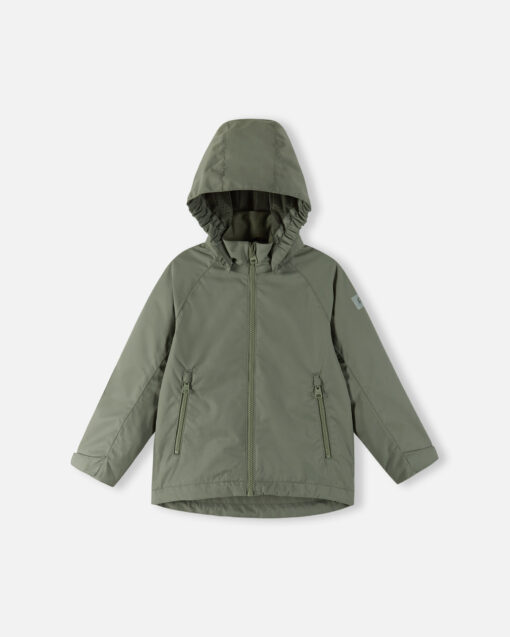 REIMA Wasserdichte Kinder Übergangsjacke Soutu | Greyish green – Bild 10