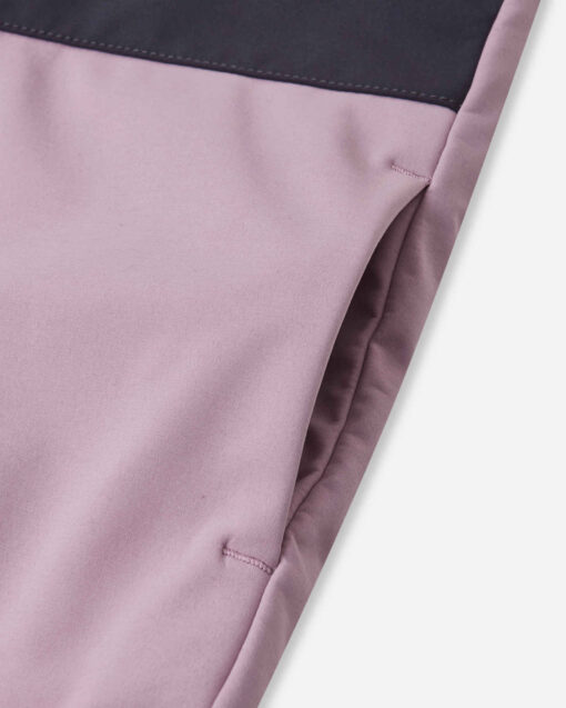 REIMA gefütterte leichte Softshell Jacke MUKANA | Grey Pink – Bild 4
