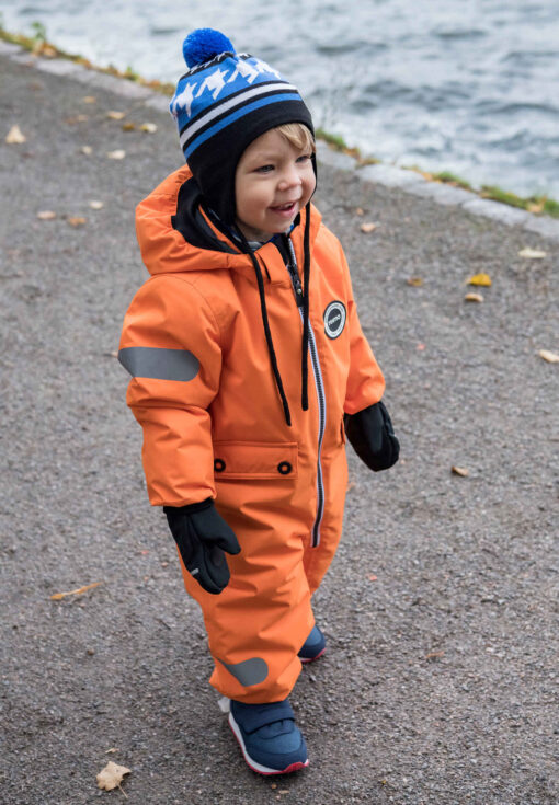REIMA Wasserdichter Kleinkinder Übergangsoverall Marte | orange (2nd Season)