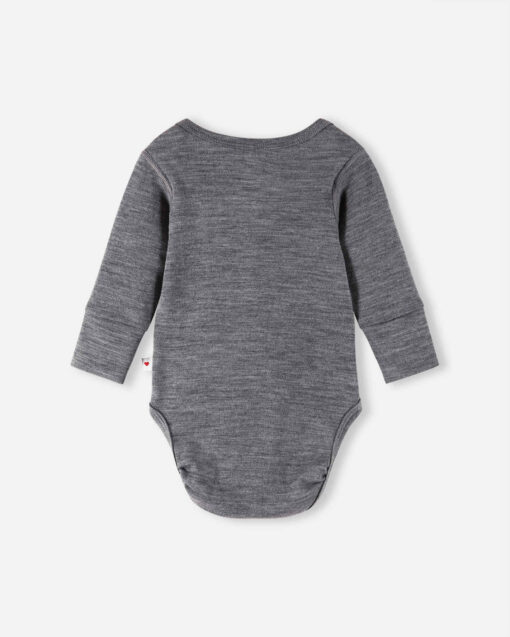 Reima Merino Baby Body UTU | Melange grey – Bild 4