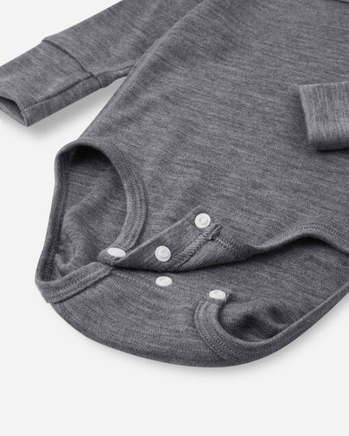 Reima Merino Baby Body UTU | Melange grey – Bild 2