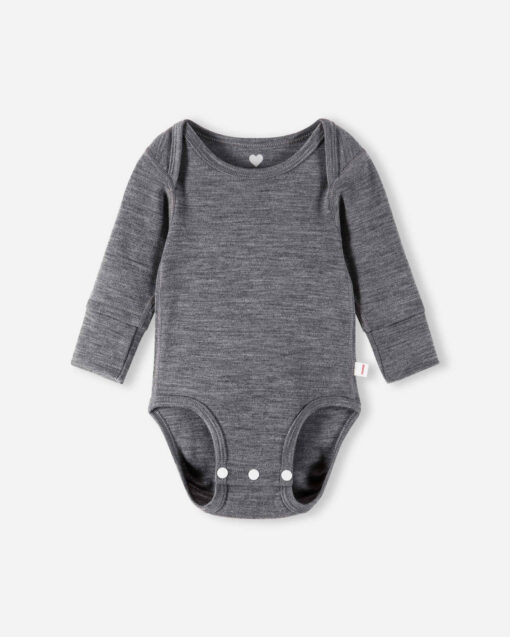 Reima Merino Baby Body UTU | Melange grey