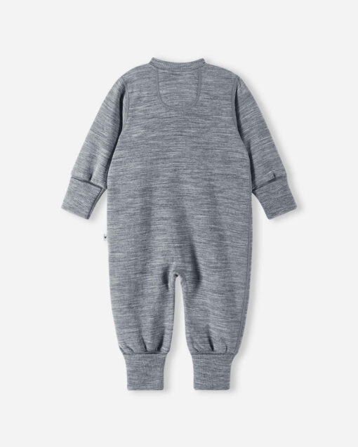 Reima Merino Baby Overall Syliin | Melange grey – Bild 6