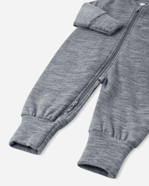 Reima Merino Baby Overall Syliin | Melange grey – Bild 4