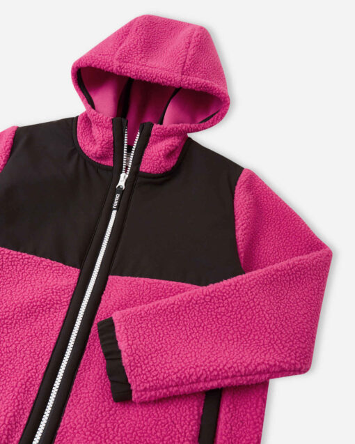 REIMA Kinder Fleece Jäckli TURBO | Rosy Berry – Bild 6