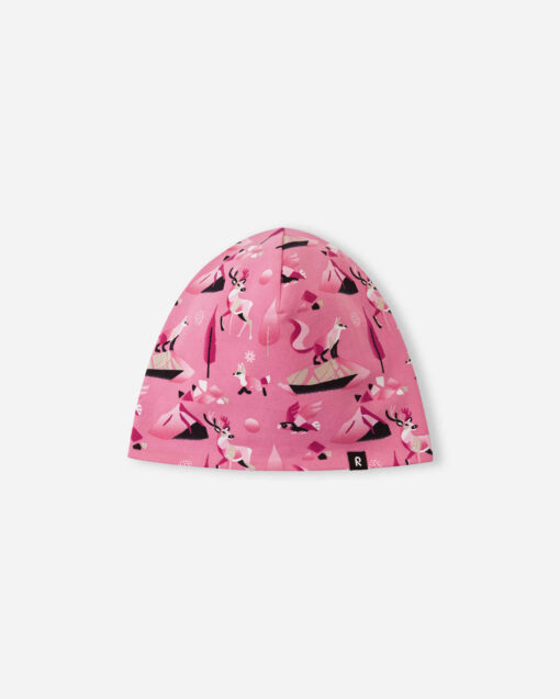 REIMA leichter wendbarer Baumwoll Beanie TANSSI | Soft Coral
