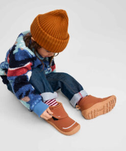 Alternative view of Reima Bio Baumwoll Beanie Hattara | Cinnamon brown