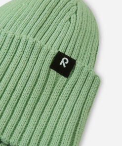 Alternative view of Reima Kinder Bio-Baumwoll Beanie Hattara | Calm green