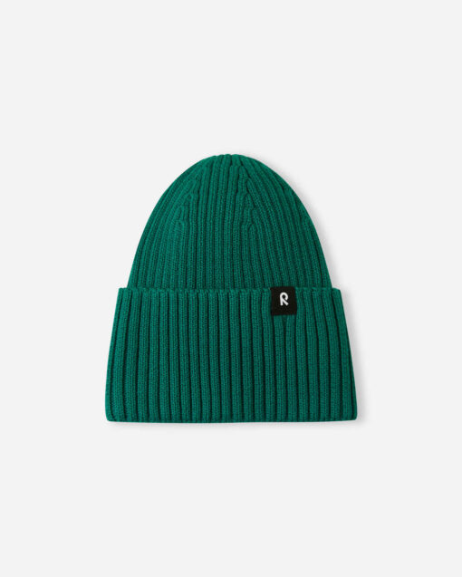 Reima Bio Baumwoll Beanie Hattara | Deeper Green – Bild 4