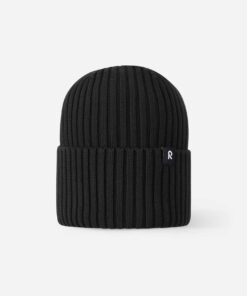 Reima Kinder Bio-Baumwoll Beanie Hattara | black