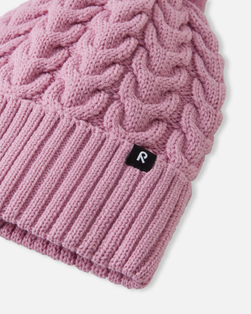 Reima Kinder Winter Mütze (gefüttert) Routii | grey pink – Bild 2