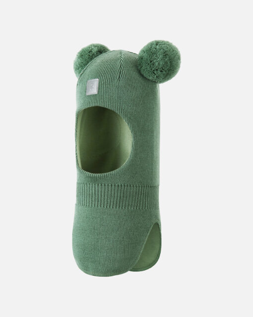REIMA Merino (100%) Sturmhaube / Balaclava VEKKULI | green clay