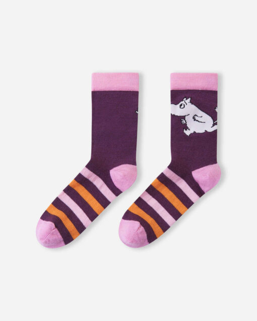 REIMA Moomin Socken RANDIG | deep purple