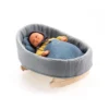 Djeco Pomea Puppen Schaukelwiege | Blue Dream
