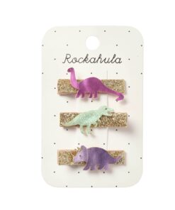 Rockahula Haar clips | Shimmer Dinosaur